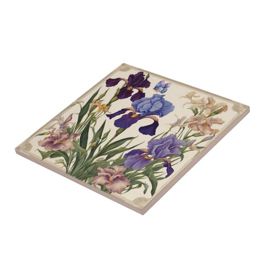 Schöne Iris Blume Blooms Fliese (Seite)