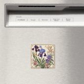 Schöne Iris Blume Blooms Magnet (In Situ (Geschirrspüler))