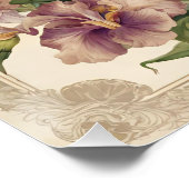 Schöne Iris Blume Blooms Poster (Ecke)