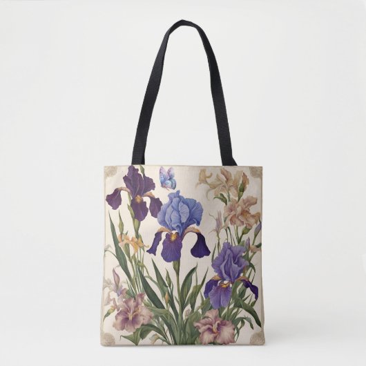 Schöne Iris Blume Blooms Tasche (Vorderseite)