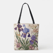 Schöne Iris Blume Blooms Tasche (Rückseite)