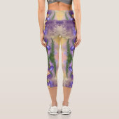Schöne Iris Blume - Malerei Art Capri Leggings (Rückseite)