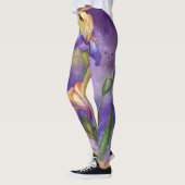 Schöne Iris Blume - Migned Art Malerei Leggings (Links)