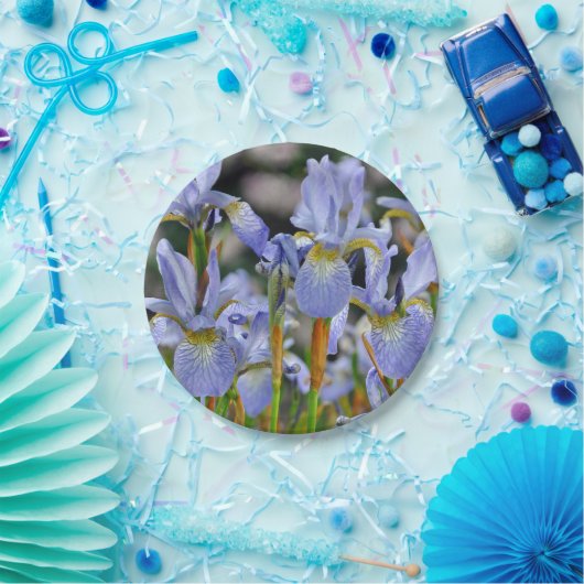 Schöne Iris-Blume Pappteller (Party)