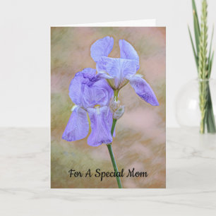 Schöne Iris Blume Special Mütter Tageskarte Karte