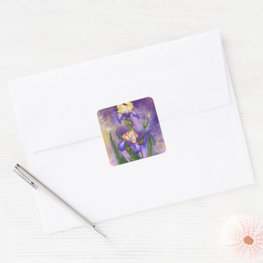 Schöne Iris-Blume Sticker Iriss (Umschlag)