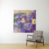 Schöne Iris Blume Tapestry Wandteppich (Beispiel (Horizontal))
