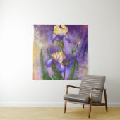 Schöne Iris Blume Tapestry Wandteppich (Beispiel)
