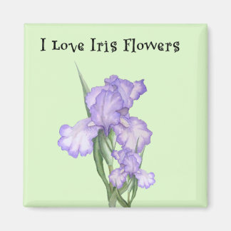 Schöne Iris-Blumen-Magnet Magnet