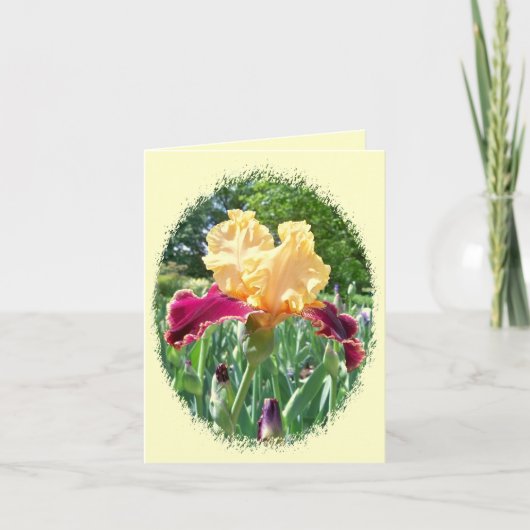 Schöne Iris Notecard Karte (Vorderseite)