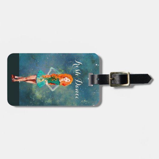 Schöne Irish Dancer Hard Shoe Dance Gepäckanhänger (Vorderseite horizontal)