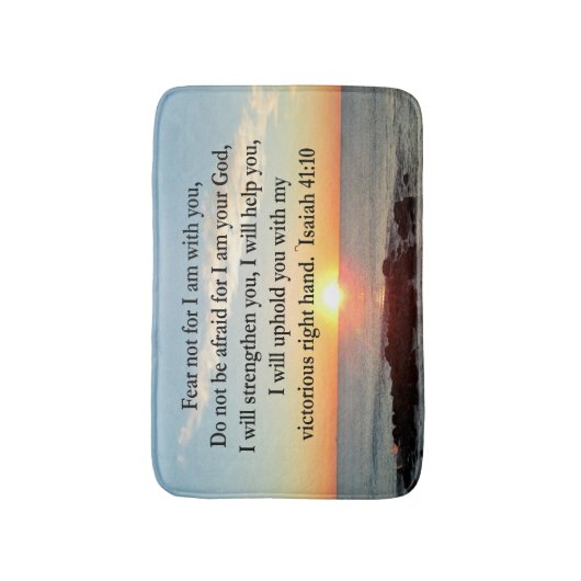 SCHÖNE ISAIAH 41:10 SONNE BADEMATTE (Vorderseite Vertikal)