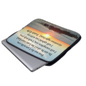 SCHÖNE ISAIAH 41:10 SONNE LAPTOPSCHUTZHÜLLE (Vorne Knopf)