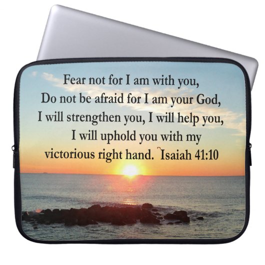 SCHÖNE ISAIAH 41:10 SONNE LAPTOPSCHUTZHÜLLE (Vorderseite)