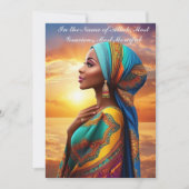 Schöne Islamische Amerikanerinnen Dankeskarte (Vorderseite)