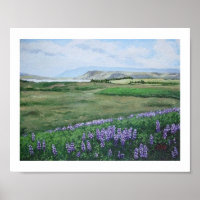 Schöne isländische Landschaft von Pola.B.Alex Art
