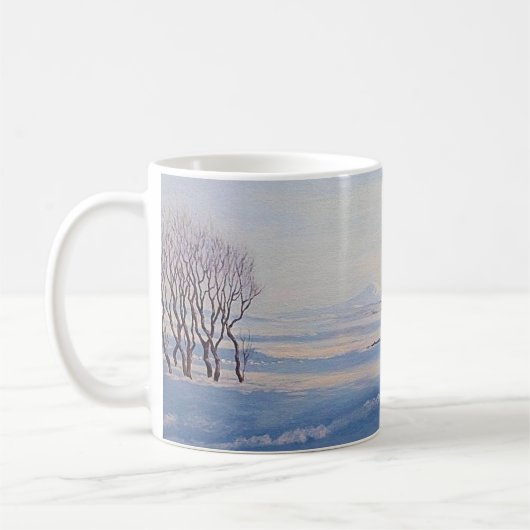 Schöne isländische Winterlandschaft Schöne Kunstsz Kaffeetasse (Links)