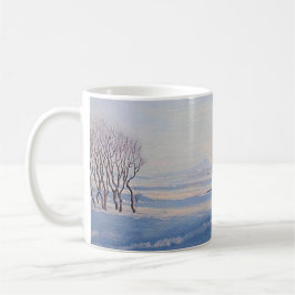Schöne isländische Winterlandschaft Schöne Kunstsz Kaffeetasse