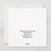 Schöne isländische Winterschneelandschaft Schöne K Feiertagskarte (Rückseite)