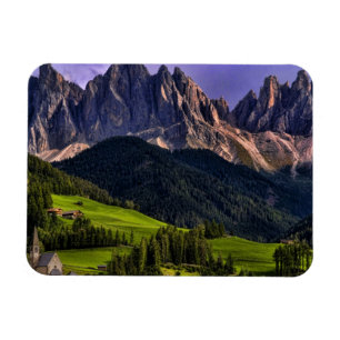 Schöne isolierte einsame Kirche St Maddalena Magnet