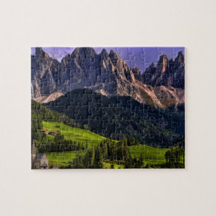 Schöne isolierte einsame Kirche St Maddalena Puzzle