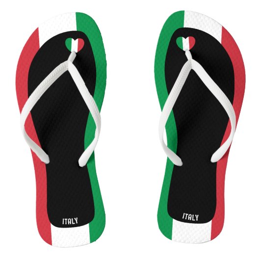 Schöne Italien Flaggenfarben Patriotic Badesandalen (Fußbett)
