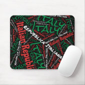 Schöne Italien Flaggenfarben Patriotic Mousepad (Mit Mouse)