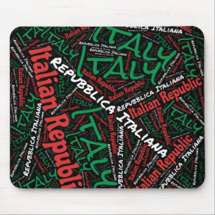 Schöne Italien Flaggenfarben Patriotic Mousepad