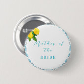 Schöne italienische Kachel und Limones Brautparty Button (Vorne & Hinten)