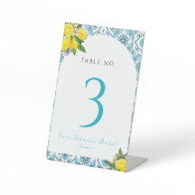 Schöne italienische Kachel und Limones Brautparty