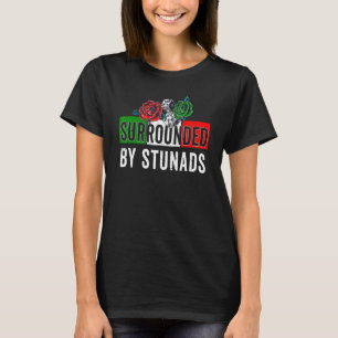 Schöne italienische Redewendungen umgeben von Stun T-Shirt