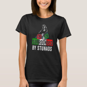 Schöne italienische Redewendungen umgeben von Stun T-Shirt