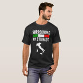 Schöne italienische Redewendungen umgeben von Stun T-Shirt (Vorne ganz)