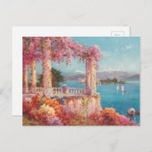 Schöne italienische Seen Postkarte (Vorne/Hinten)