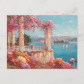 Schöne italienische Seen Postkarte (Vorderseite)