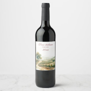 Schöne italienische Weinberg-Rebe Weinetikett