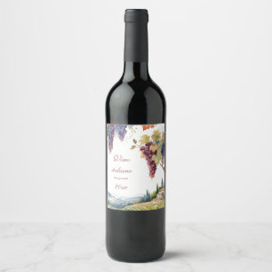 Schöne Italienische Weinroute Mendrisiotto Weinetikett