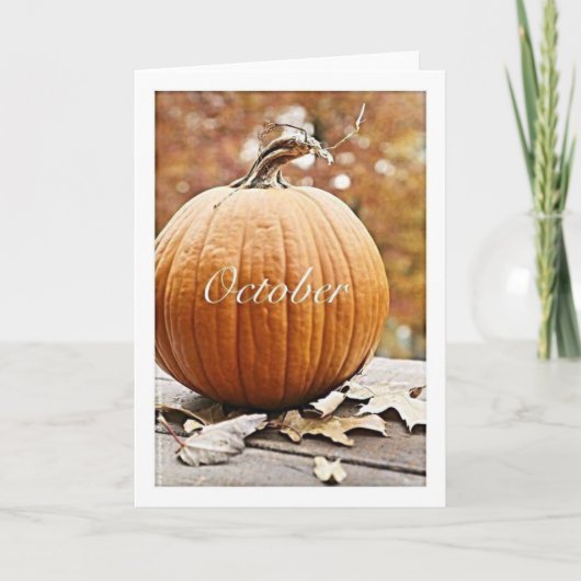 SCHÖNE JAHRESZEIT FÜR EINEN GEBURTSTAG KARTE (Vorderseite)