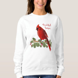 Schöne Jahreszeit-roter Kardinals-Vogel-Frauen Sweatshirt
