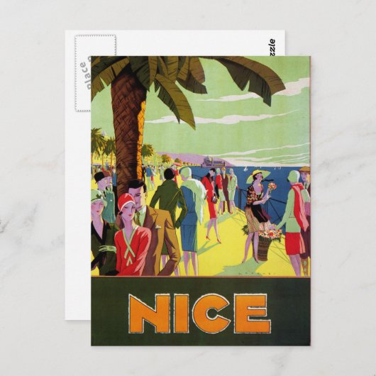 Schöne Jahrgangsreise Postkarte (Vorne/Hinten)