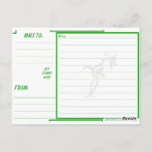 Schöne jamaica Flag Farben Postkarte (Rückseite)