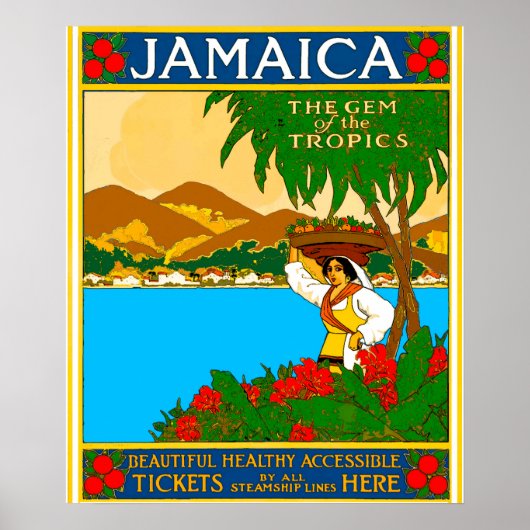 Schöne Jamaica Reise Poster (Vorne)