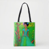 Schöne jamaikanische Frau Tasche (Vorderseite)