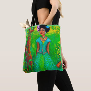 Schöne jamaikanische Frau Tasche