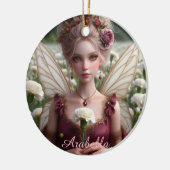 Schöne Januar Fairy in den Nelken Keramik Ornament (Links)