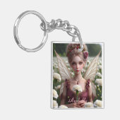 Schöne Januar Fairy in den Nelken Schlüsselanhänger (Vorderseite links)