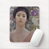 Schöne japanische Blume und Morgenglorie Mousepad (Mit Mouse)