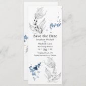 Schöne japanische Koi Fish Hochzeit Save The Date (Vorne/Hinten)