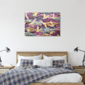 Schöne japanische Krane Leinwanddruck (Insitu (Schlafzimmer))