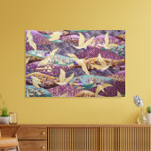 Schöne japanische Krane Leinwanddruck (Insitu (Wohnzimmer))